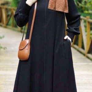 FULL ZIP BLACK ABAYA